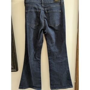 Express 70s Flare Jeans 8R Mid Rise Dark denim trouser dressy boho